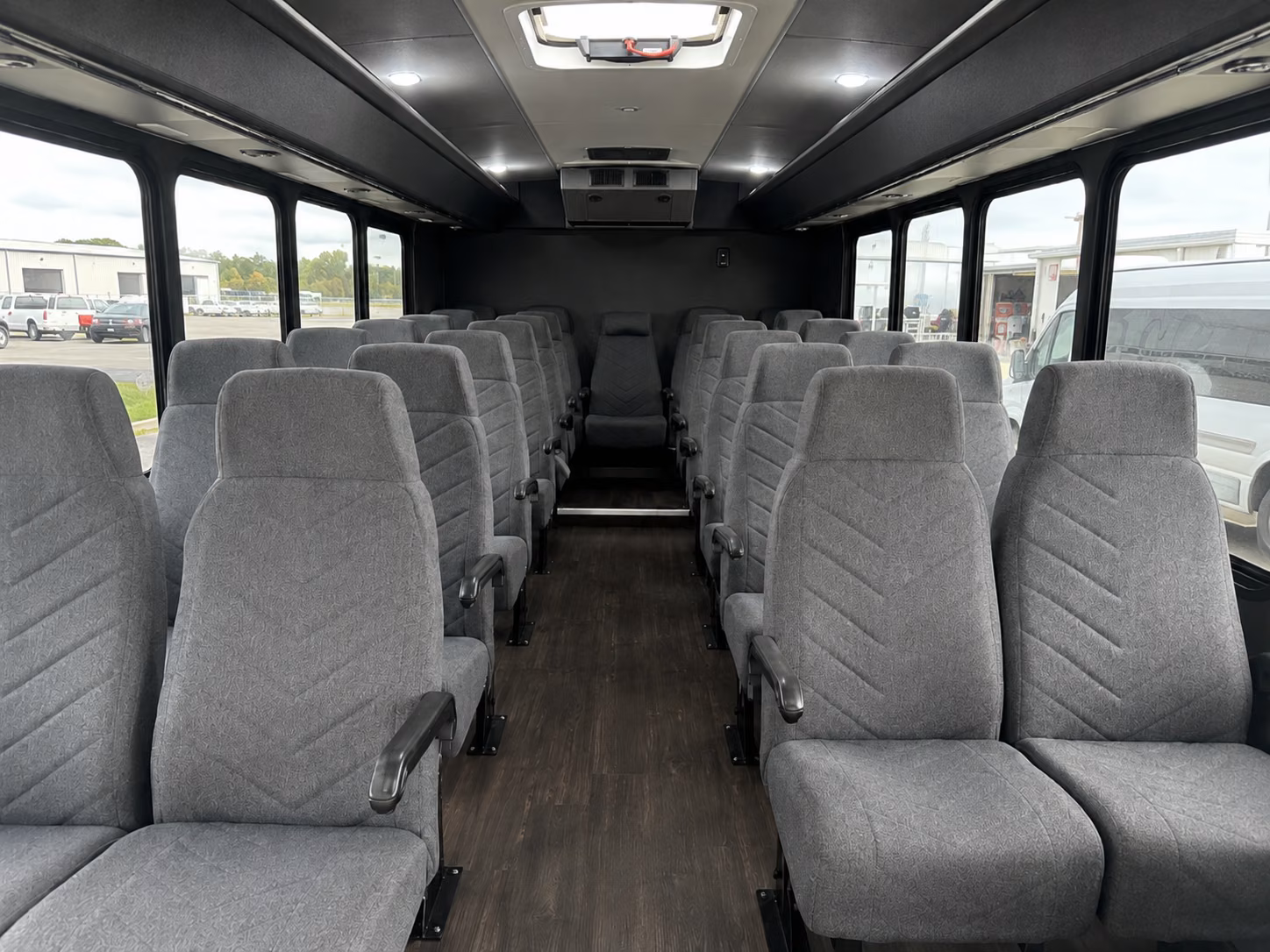 miami beach 18 passenger minibus interior