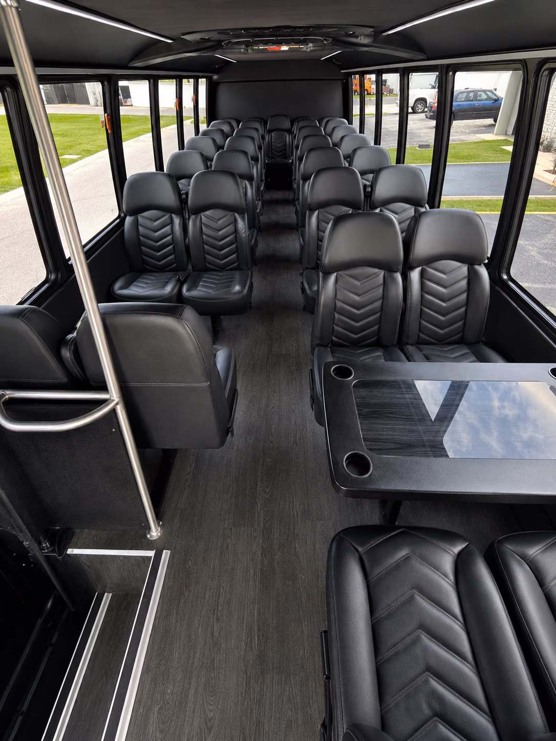 miami beach 20 passenger minibus inside