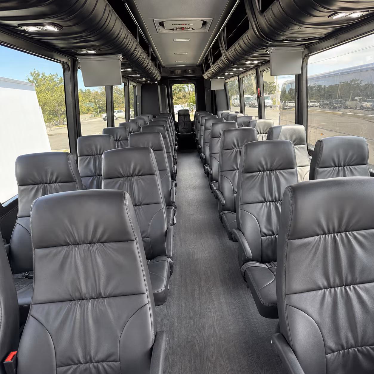 miami beach 25 passenger minibus interior