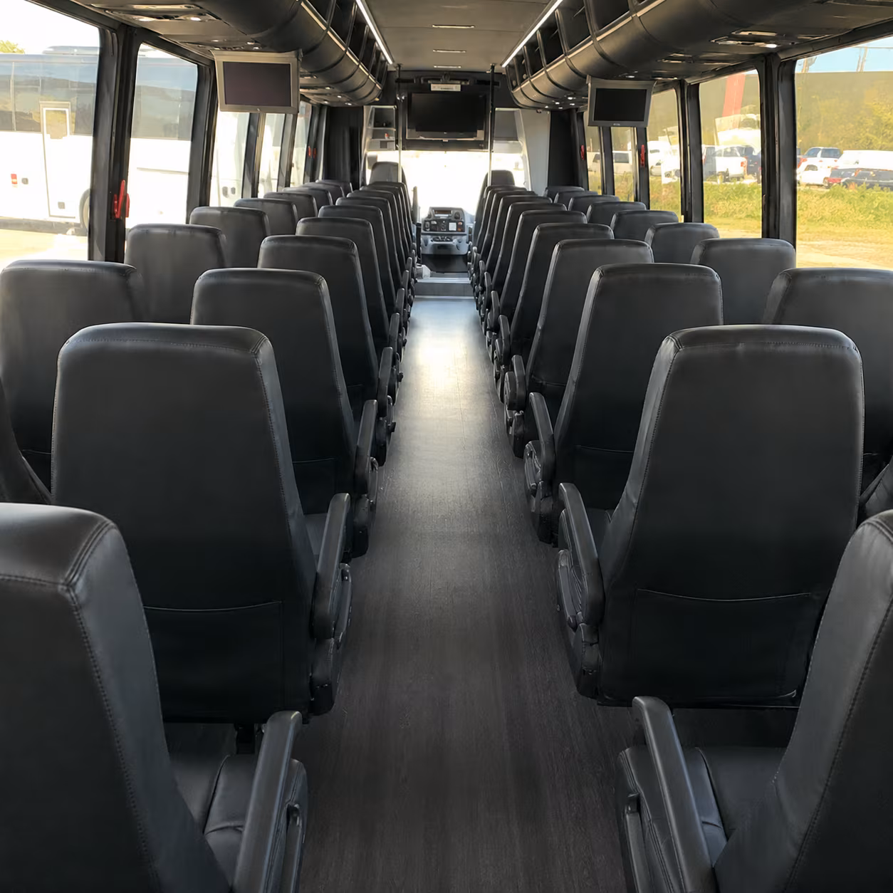 miami beach 30 passenger minibus interior