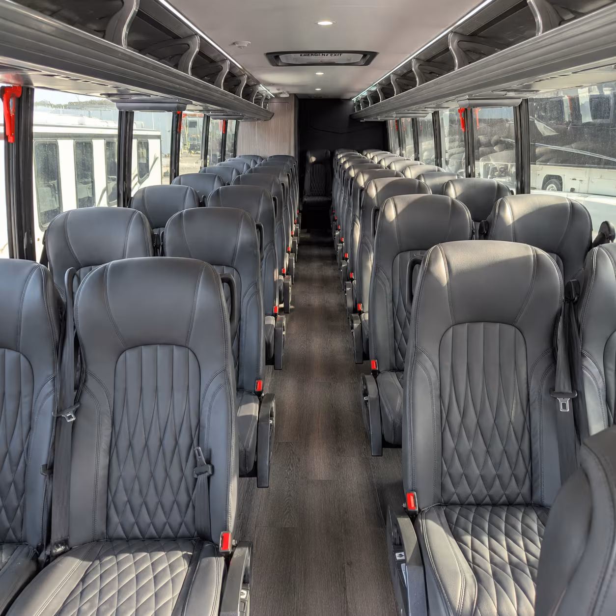 miami beach 35 passenger minibus inside