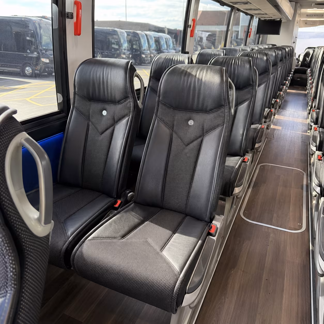miami beach 40 passenger charter bus interior