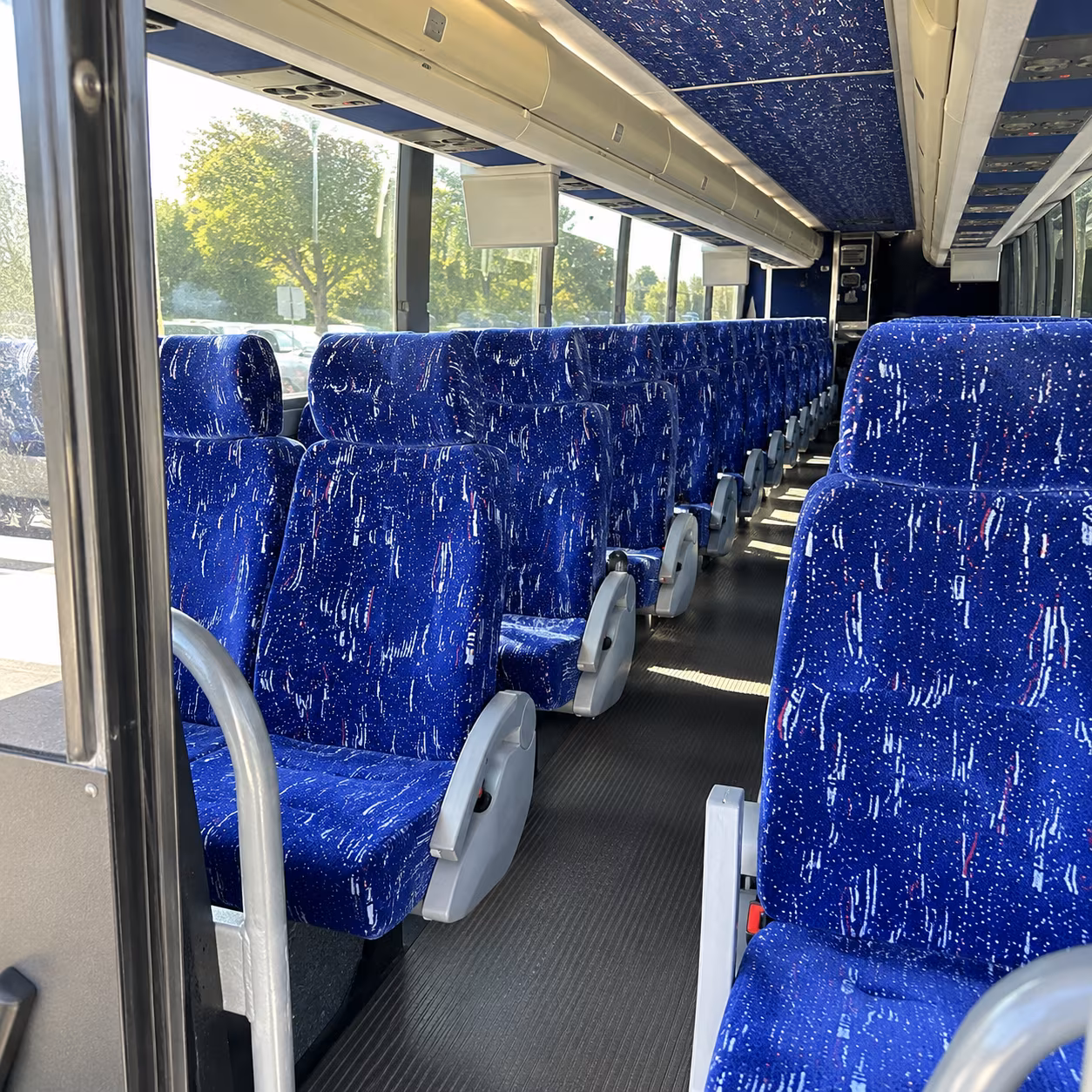 miami beach 50 passenger charter bus inside