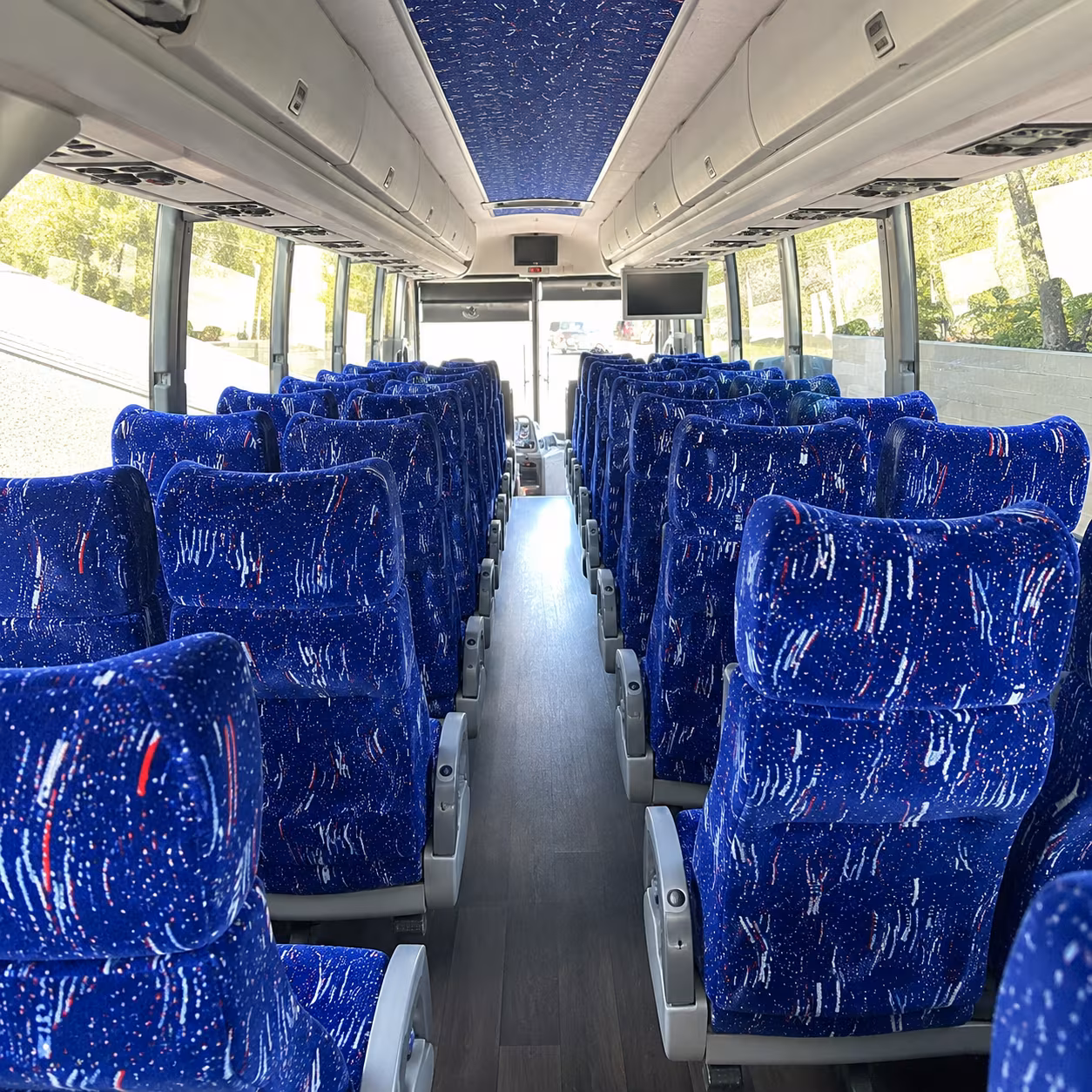 miami beach 50 passenger charter bus interior