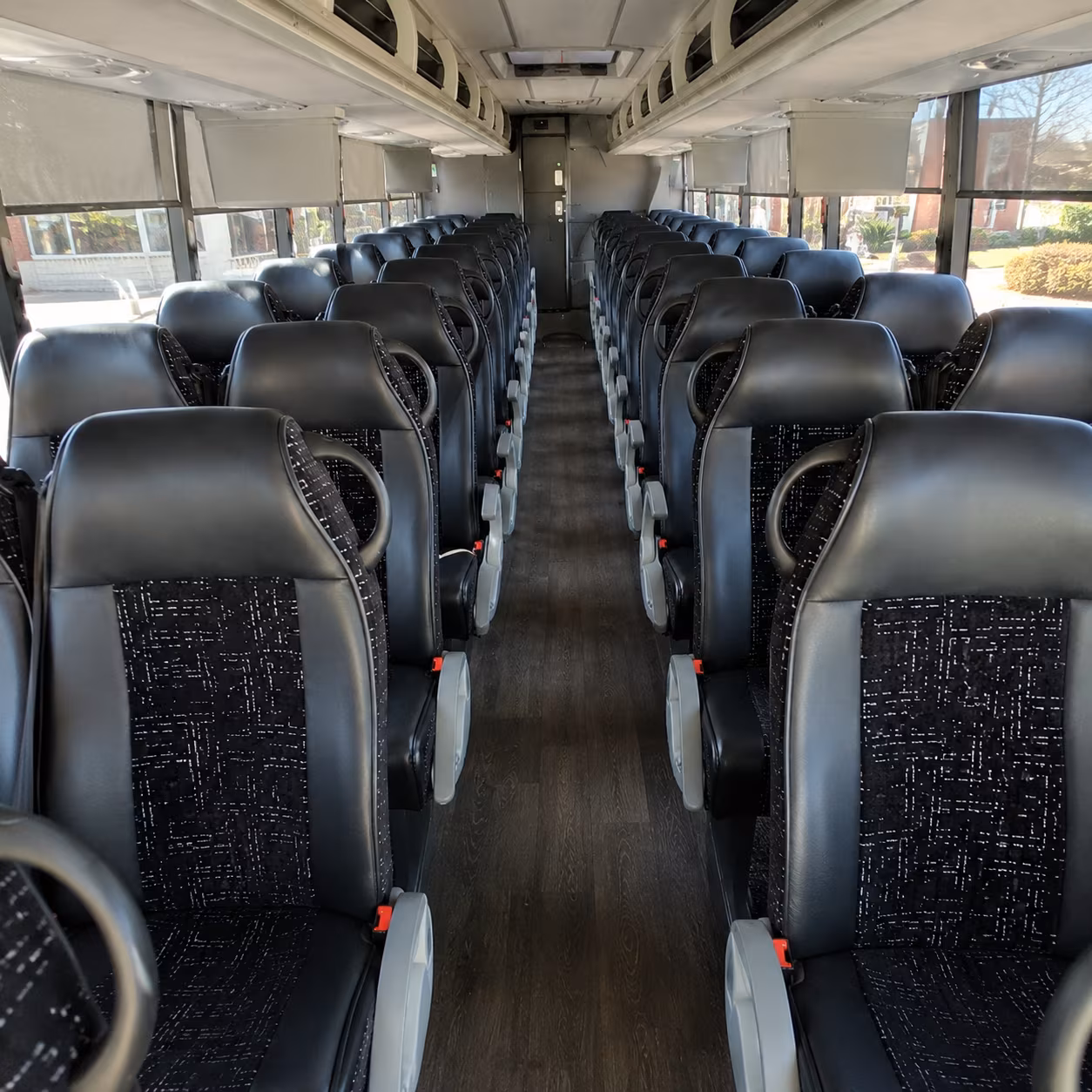 miami beach 54 passenger charter bus inside