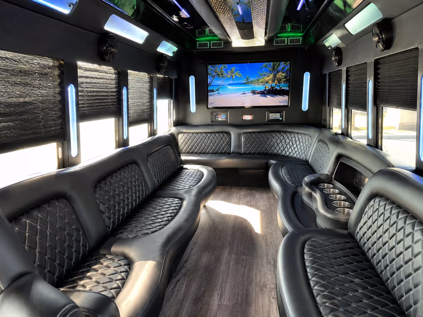 miami beach anniversary party bus rental