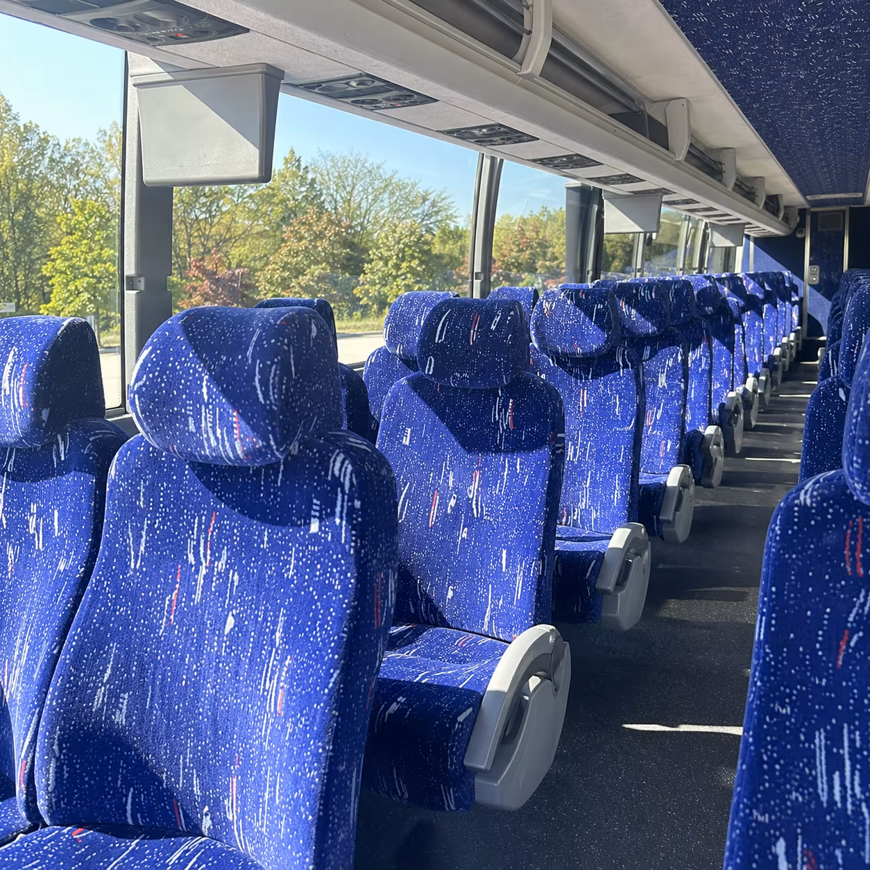 miami beach charter bus inside
