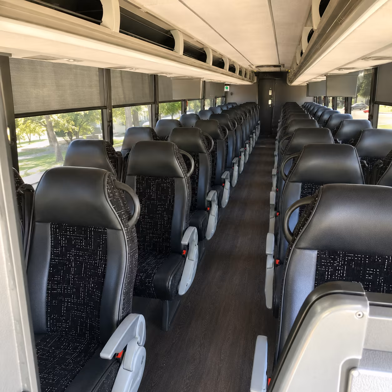 miami beach charter bus interior