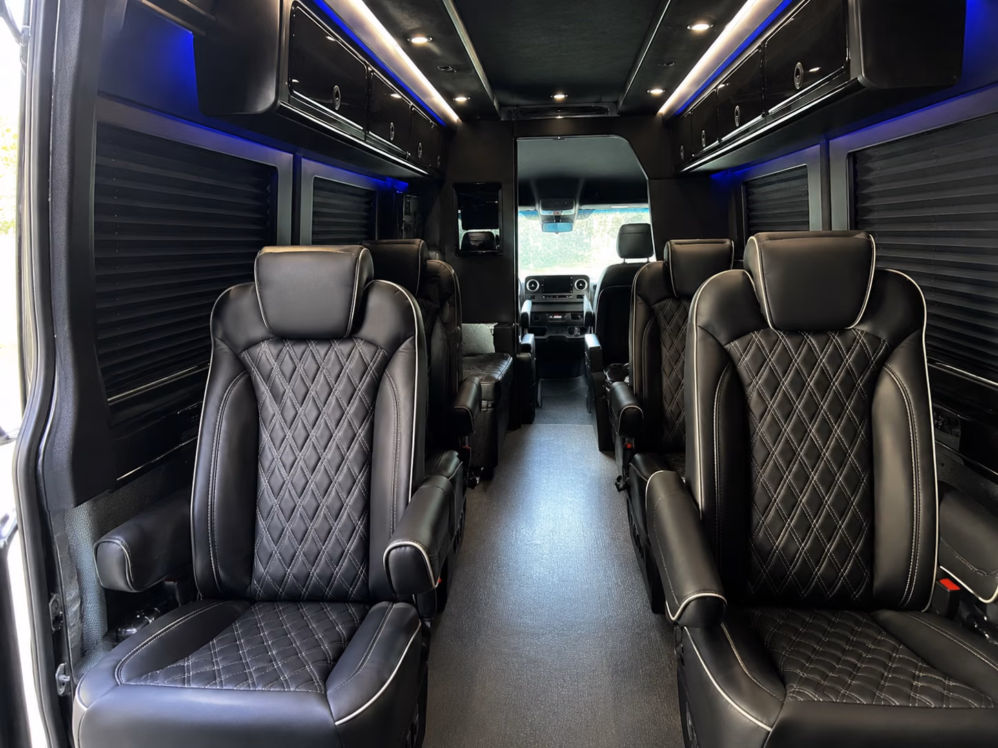 miami beach sprinter van with driver inside